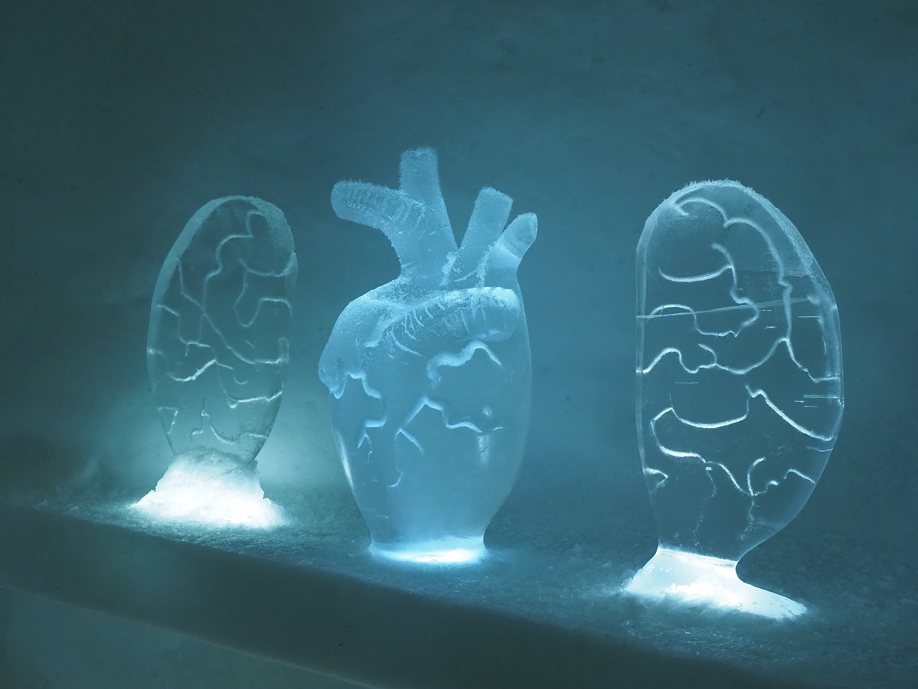 Eisskulpturen im Ice Hotel