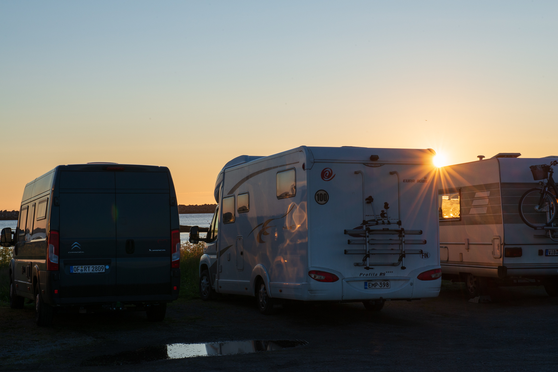 Andenes, Stellplatz