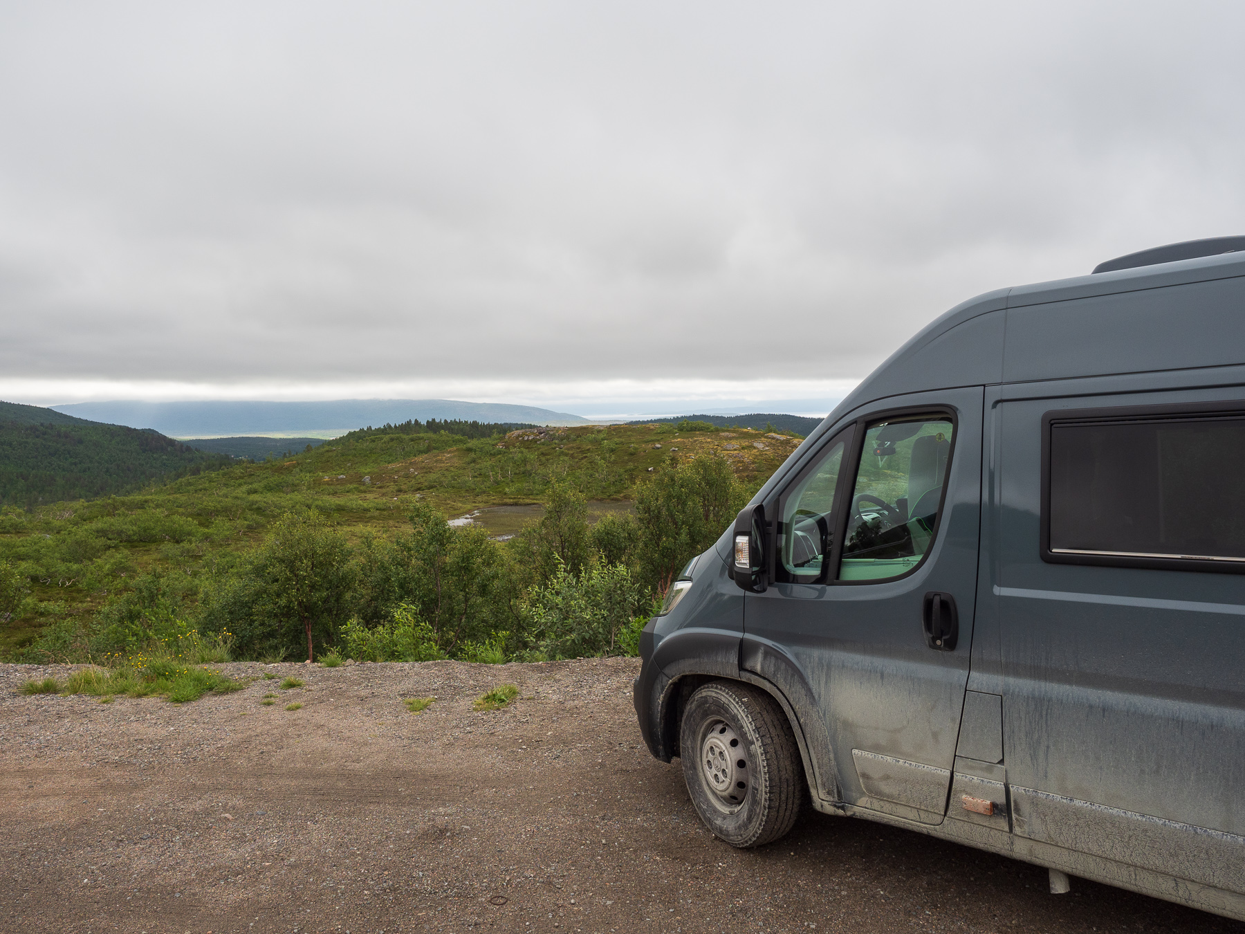 Senja, Parkplatz an der Fv23